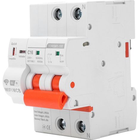 Disjoncteur WiFi Intelligent 2P montage sur Rail Din AC 230V pour usine domestique TOWSM1-100 (1/5)