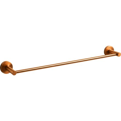 BALNEO - barre porte-serviettes en acier inox cuivré - porte-serviettes 60 cm QUBE inoxydable - barre de salle de bain (1/2)