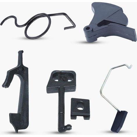 Kit de tige de starter à ressort avec verrou pour gâchette des gaz pour Husqvarna 142 137 136 141 36 41 Pièces de rechange de tronçonneuse (1/5)