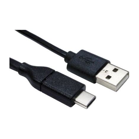 Câble USB RS PRO, USB A vers USB C, 3m, Noir ( Prix pour Boîte de 5 )