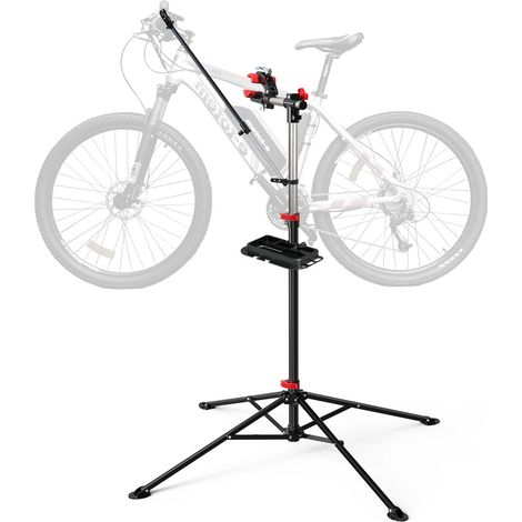 Support de reparation velo Pied d’atelier reglable avec support outils (1/5)