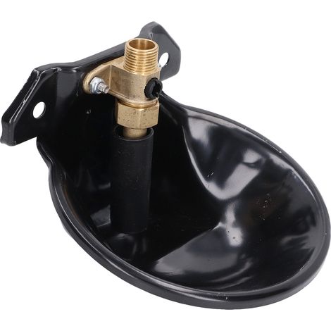 Abreuvoir automatique en acier inoxydable et cuivre, renforcé, avec vanne tactile et interrupteur en cuivre, idéal pour les chèvres à la ferme. (1/5)