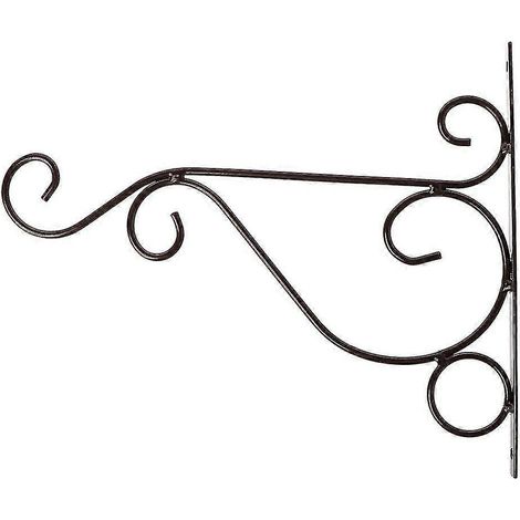 Support mural pour fleurs avec crochet décoratif, panier suspendu, style simple (1/5)