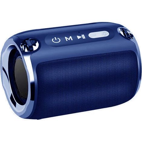 Enceinte portable sans fil Bluetooth avec radio FM, casque stéréo sans fil et chargement USB pour la maison, les voyages et les activités de plein air - Noir