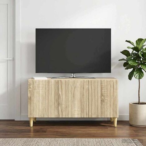 TV-Schränk Sonoma-Eiche 99 x 34,5 x 50 cm Holzwerkstoff (1/5)