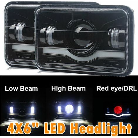 2PCS Phare, Carrée-Aluminium-Shell-Shell-Aluminium-Shell-Lampe für Auto-Phare 45W 5in LED (1/5)
