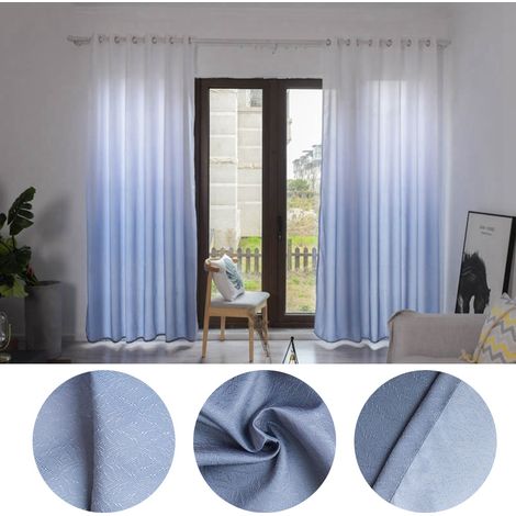 Rideau occultant en polyester gris pour fenêtre, chambre ou salon (1/5)