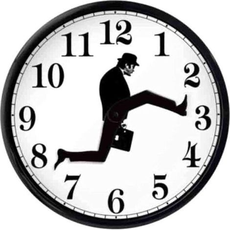 YMYNY Justizministerium-Wanduhr, Komödienuhr inspiriert von Monty Python, Monty Python-Wanduhr als originelle Dekoration für das Wohnzimmer, Wanduhr für die Inneneinrichtung (1/5)