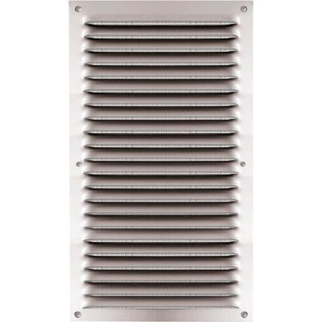 Grille 140 X 250 Mm Alu Anodisã© Avec Moustiquaire - Quinoa Residentiel