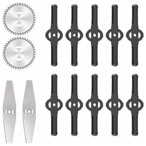 QORVA-Accessoires pour tondeuses à gazon Lames de désherbeur électrique Lames de scie Manche télescopique léger pour la coupe du gazon, l'entretien de l'allée et du jardin