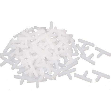 100 pièces de baguettes en céramique, plastique, type T, sans colle, 3mm (1/2)
