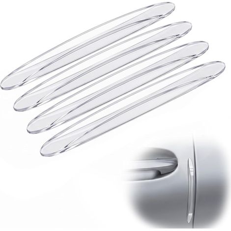 4 Protections Bord Porte Voiture Transparent, Pare-Chocs Caoutchouc Auto-Collant, Antidérapant et Durable, Reparable Installation Facile, Protection Portieres et Carrosserie, Accessoire Auto Pratique (1/5)