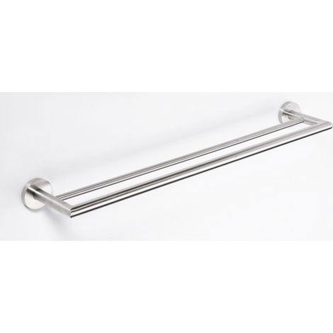 Porte-serviettes Double NEO en acier inoxydable 65x11x5,5 cm (1/4)