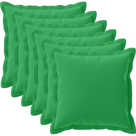 Kissenbezug 6 stk. HOUTEN Grün 80 x 80 cm Polyester vidaXL