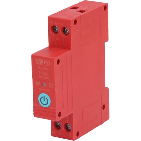 Disjoncteur intelligent Tuya WiFi 1P 63A, minuterie à commande vocale à distance avec protection contre les surintensités pour la domotique (1/5)