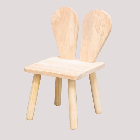 Silla en madera de pino Buny Kids SKLUM              (1/5)