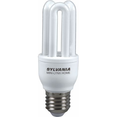 Sylvania – Ampoule fluocompacte 11W E27 – Lumière chaude 827 – Classe énergétique A – Démarrage rapide 30 000 cycles – Durée de vie 8000 heures