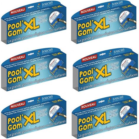 Lot de 6 recharges pour Tête de Balais - Pool Gom XL