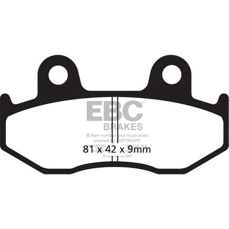 EBC SFAC323 Carbon-Scooter-Bremsbeläge (Satz für 1 Bremsscheibe)