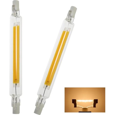 R7S LED Bulb 118mm 20W Dimmable, 2000LM 3000K Warm White, COB 360° Beam Angle, Replaces 200W J118 Halogen, for Indoor/Outdoor Lighting, 220-240V, Pack of 2 (1/5)