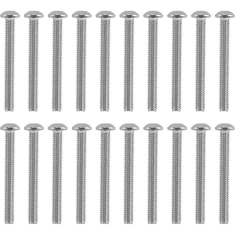 Lot de 50 vis à tête bombée six pans creux, acier zingué M4, pour instruments électroniques et appareils de précision 2802-0004-0035 (1/5)