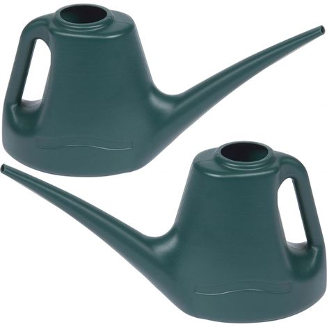 2 x 1 Litre Lightweight Garden Watering Can For Plants, Flowers & Hanging Baskets