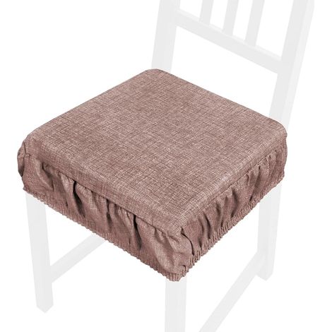 Cuscino Sedia Morbido Sfoderabile Coprisedia Cotone Lavabile Colore Pastello 100% Made In Italy - Rosso