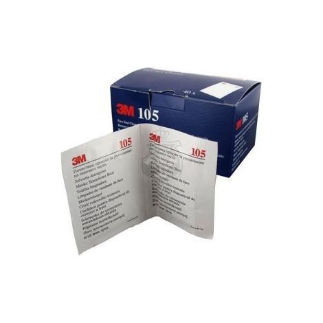 Lingette nettoyante pour joint faciale 3M(TM) 105 (1/4)