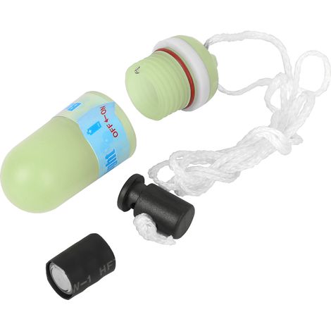 Lampe de plongée nocturne LED QD-924, étanche et fluorescente, avec cordon - Vert prairie (1/5)