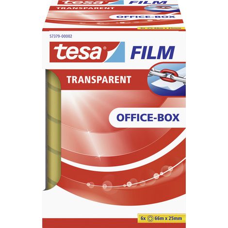 tesa OFFICE-BOX 57379-00002-01 tesafilm Transparent (L x B) 66 m x 25 mm 6 St. (1/5)