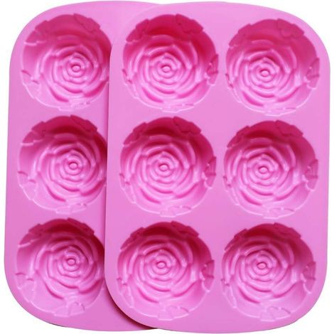 Ensemble de 10 moules à gâteaux ronds en silicone de 10 cm (4 pouces) pour mini-gâteaux, muffins et gâteaux à étages, parfaits pour les anniversaires et les mariages. (1/5)