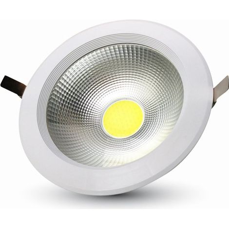 30W SPOT LED COB ROTONDO A++ 120LM/W BIANCO 6000K - Luce FREDDA (1/5)