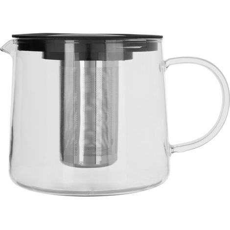 Interiors By Premier Efficient 1200Ml Glass Heat Resistant Teapot, Premium Pot For Dining Table, Ergonomic Teapot For Breakfast (1/5)
