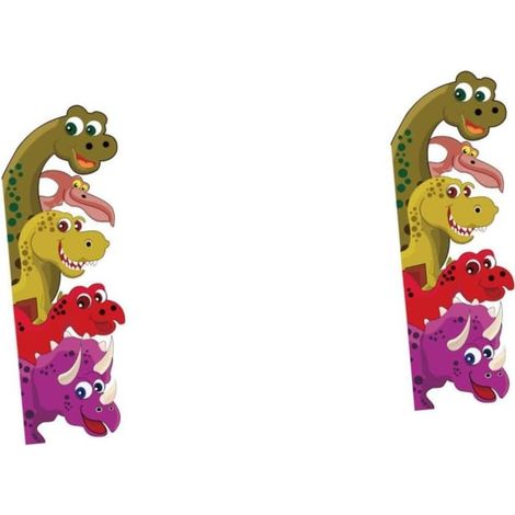 2 Pièces Autocollants Animaux Thématiques Décorations Amovibles PVC pour Stickers Colorés pour Jeux (1/5)