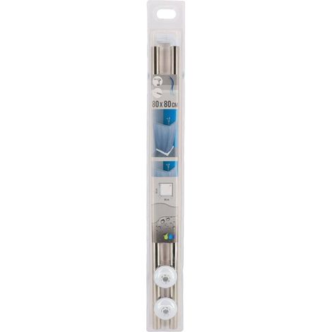 Eckduschstange 80x80 cm edelstahl - chrom - Tendance