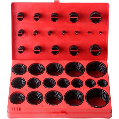 Assortiment de joints toriques NBR 419 pièces, boîte de joints d'étanchéité 32 tailles pour plomberie, automobile et réparation (1/4)
