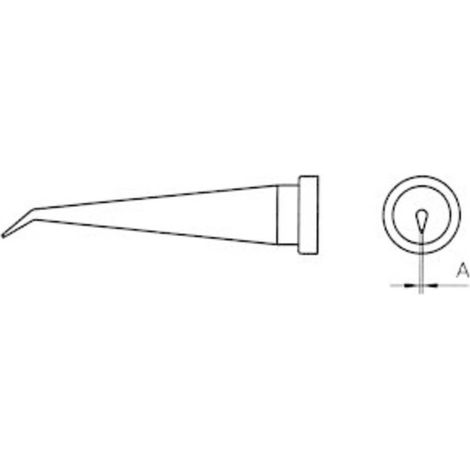 Punta de soldador Weller larga cónica metálica 0,2 mm