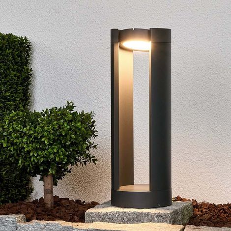 [GEBRAUCHT] B-Ware Lucande Gartenleuchte Sockelleuchte Dylen LED Außenlampe graphit 50cm IP65 15W (1/2)