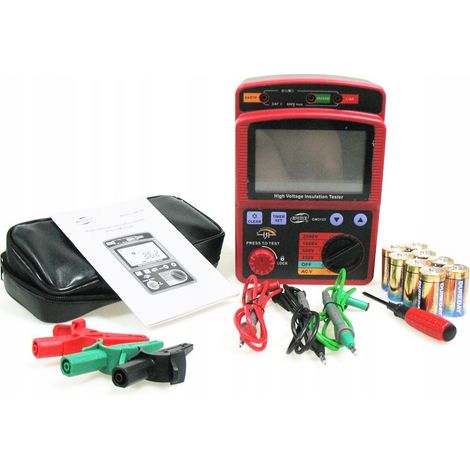 TESTER MISURATORE DI RESISTENZA DI ISOLAMENTO 100G BENETECH (1/5)