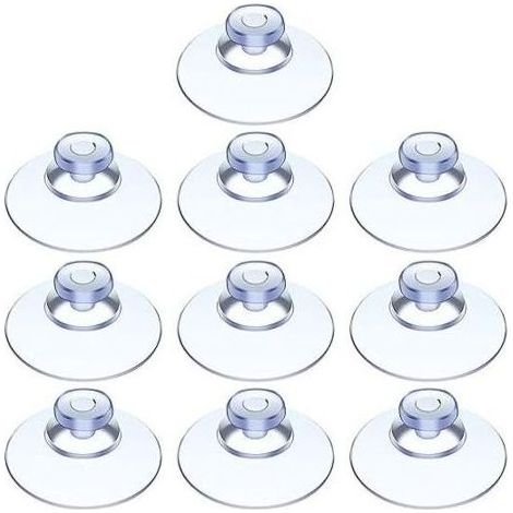100er-Packung Saugnäpfe. Saugnäpfe für Glastische. Mini-Saugnäpfe. Transparente Saugnäpfe. Kleine Saugnäpfe. Für verschiedene glatte Oberflächen wie Glas usw. (1/5)