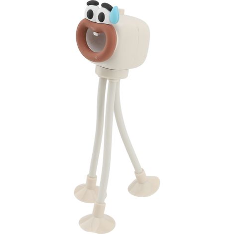 Lampe de chevet suction ampoule pieuvre rigolote pose variable pour chambre salle de bain séjour beige (1/5)