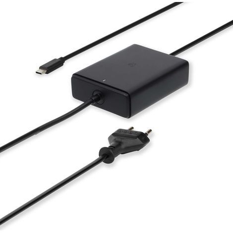 Adaptador para portatil gan 45 w 5 9 12 15 20 v cc 225 233 292 30 a utilizado para notebook smartphone tablet euro tipo c cee 716