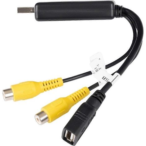 Adaptateur USB vers sortie vidéo pour système Android, autoradio multimédia, sortie vidéo AV. (1/4)