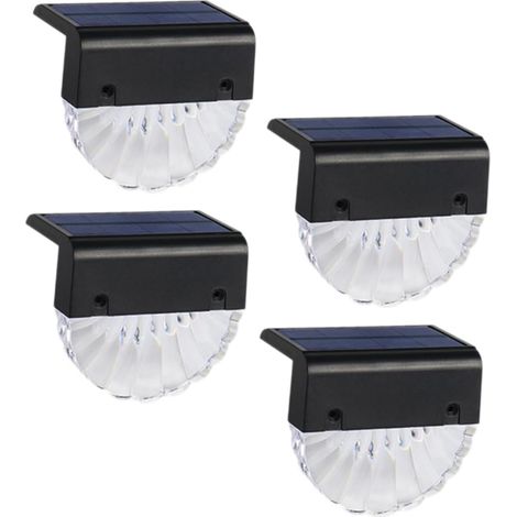 4pièces Lampes Solaire Étanches Pour Escaliers Et Jardins Éclairage (1/5)