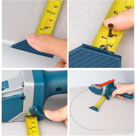 Coupe-plaque de plâtre monobloc = 23070mm, outil à main avec outil de coupe de panneau de ruban à mesurer pour mesurer, marquer et couper les plaques de plâtre, l'isolation (1/4)