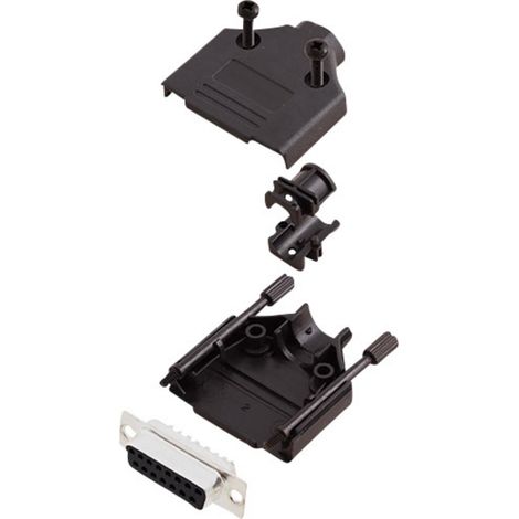 encitech DTPK-P-15-DBS-K 6355-0032-12 D-SUB Buchsenleisten-Set 180 ° Polzahl: 15 Lötkelch 1 Set