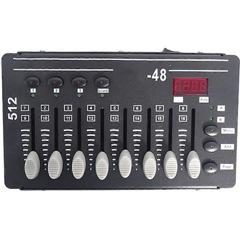 Contrôleur DMX512 pour éclairage LED de scène et de fête, avec écran LCD (1/4)