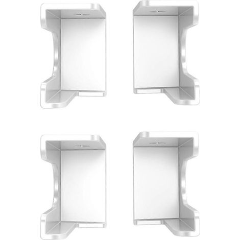 Support de prise électrique mural, sans perçage, convient pour une utilisation sous les tables, les meubles TV, etc., peut être fixé avec de l'adhésif ou des vis. (1/5)
