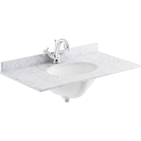 Bayswater Grey Marble Top Furniture Basin 1000mm Wide 1 Tap Hole (1/2)