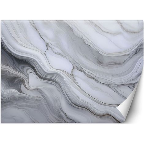 Fototapete Grauer Marmor Stein Abstraktion 100x70 cm (1/5)